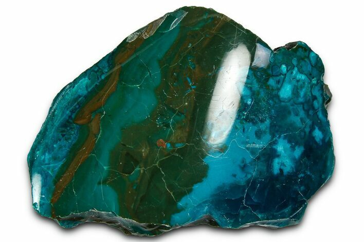 Polished Atacama Blue Opal (Chrysocolla & Opal) - Chile #362268